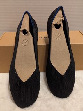 NIB Rothy's The Flat – Solid Black Ballet Flats